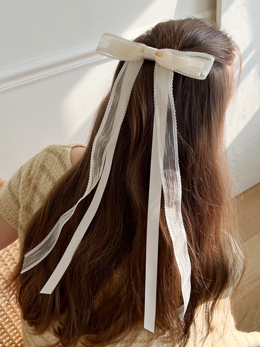 luv jenn ribbon hair pin (3colors)