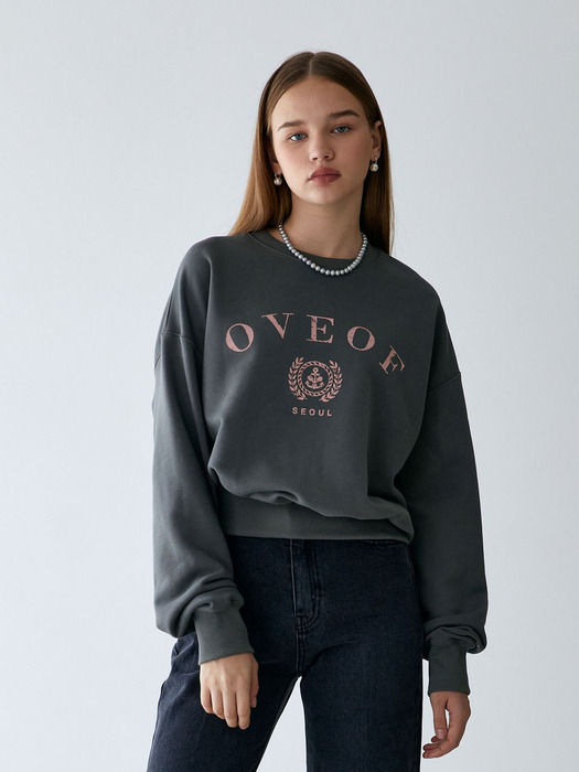 laurel logo sweatshirts_charcole