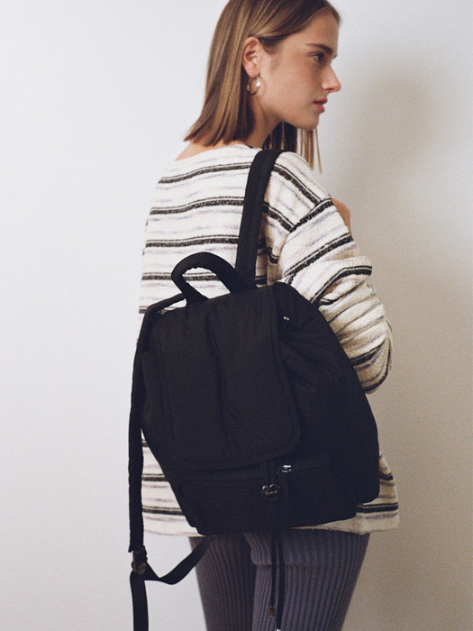 LOVE BELL PADDED BACKPACK(BLACK)