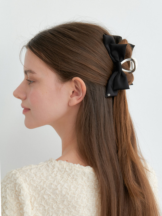 [단독] edge ribbon hair clip