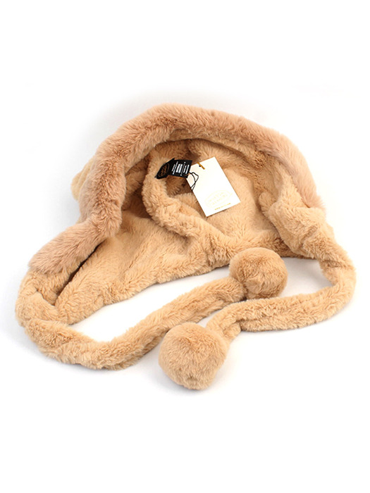 Bear Fur Beige Balaclava 바라클라바