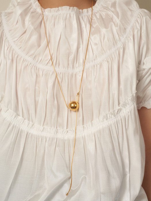 maxy moving ball necklace (2color)