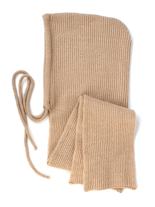 Wool Beige Muffler Balaclava 바라클라바