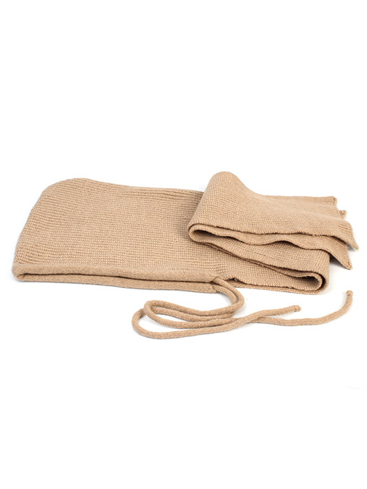 Wool Beige Muffler Balaclava 바라클라바