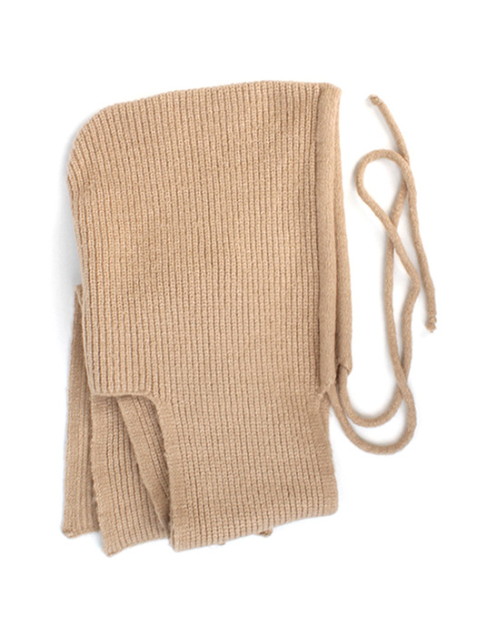 Wool Beige Muffler Balaclava 바라클라바