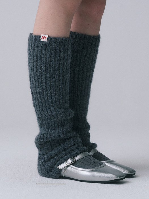 ALPACA LEG WARMERS, CHARCOAL