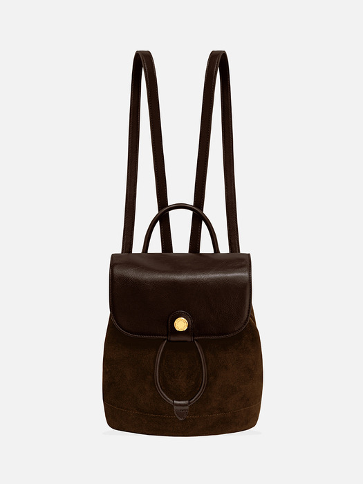 Jour suede backpack-brown