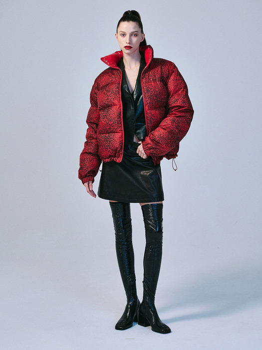 OVERSIZED DOWN JACKET REVERSIBLE_RED