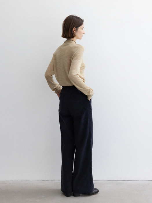 corduroy pants (navy)