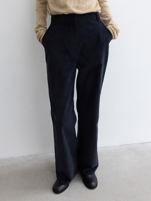 corduroy pants (navy)