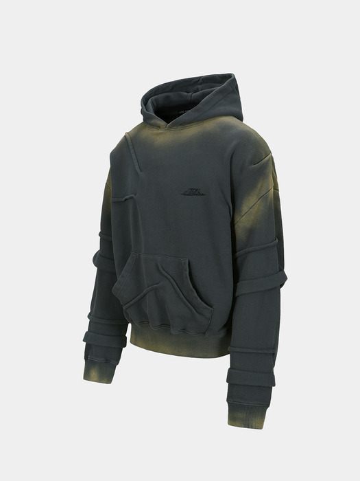 MARDRO GRADIENT HOODIE atb1080m(CHARCOAL)