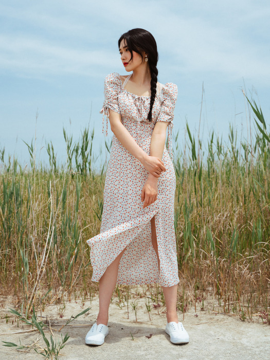 Cream lace dress (wild berry)