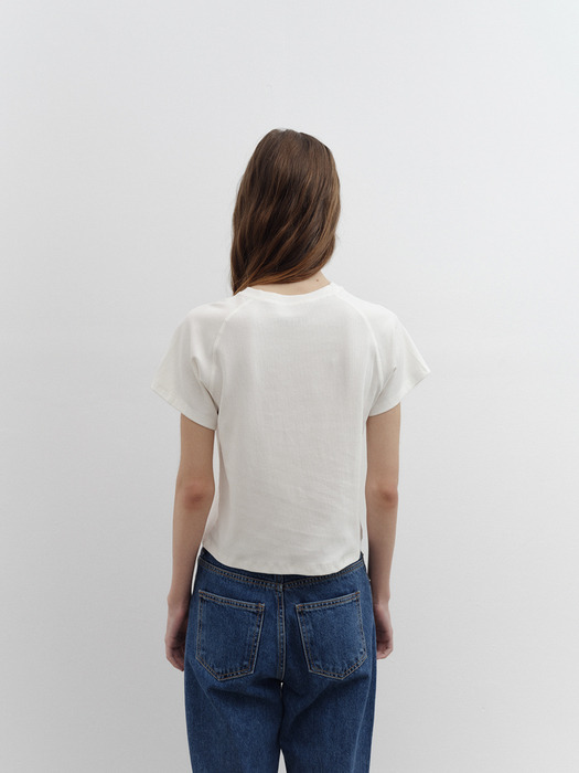 Cap sleeve t-shirt (white)