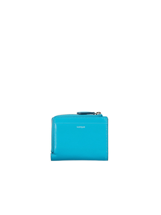 Perfec Flip Half Wallet (퍼펙 플립 반지갑) Cyan Blue