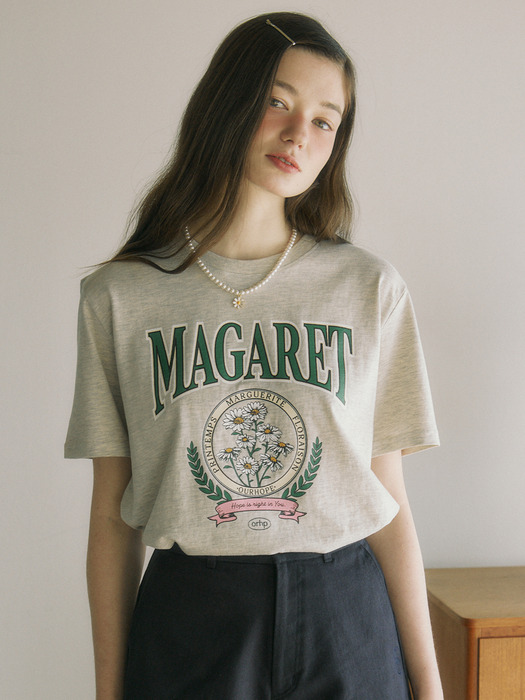 Margaret Artwork T-shirt - Oatmeal