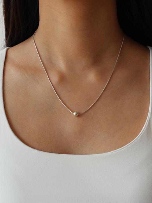 [Silver 925] Round Ball Necklace