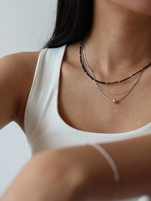 [Silver 925] Round Ball Necklace