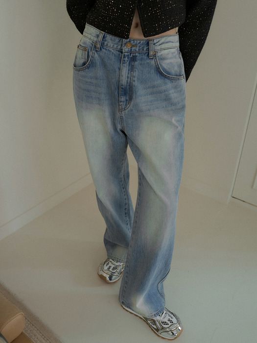 VINTAGE BRUSH DENIM PANTS_LIGHT BLUE