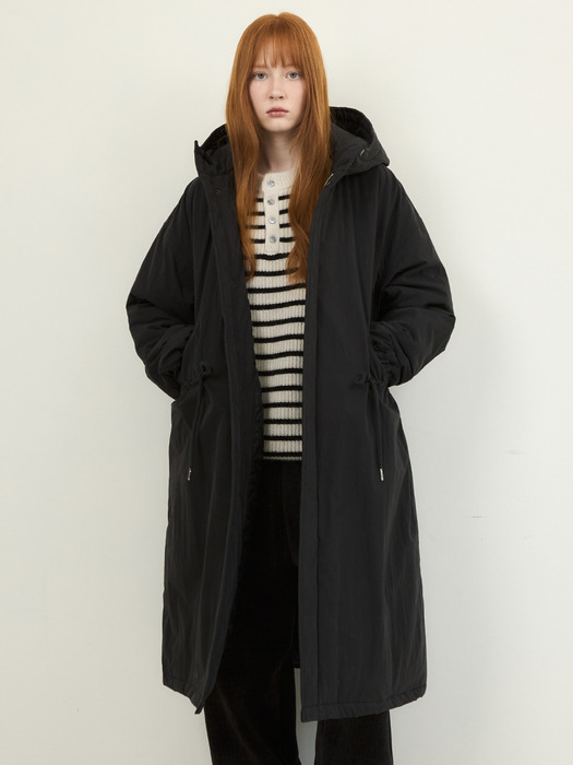 W/M-65 FishTail Hooded Jacket Padded Coat_BLACK