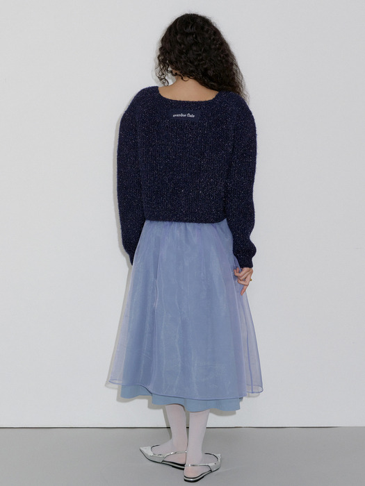 GLITTER CARDIGAN_NAVY