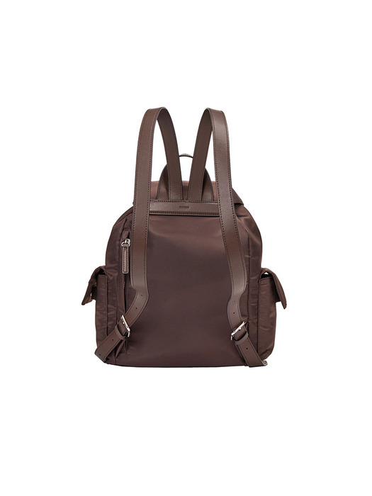 Hey Double Pocket Backpack M (헤이 더블 포켓 백팩 미듐) Choco Brown