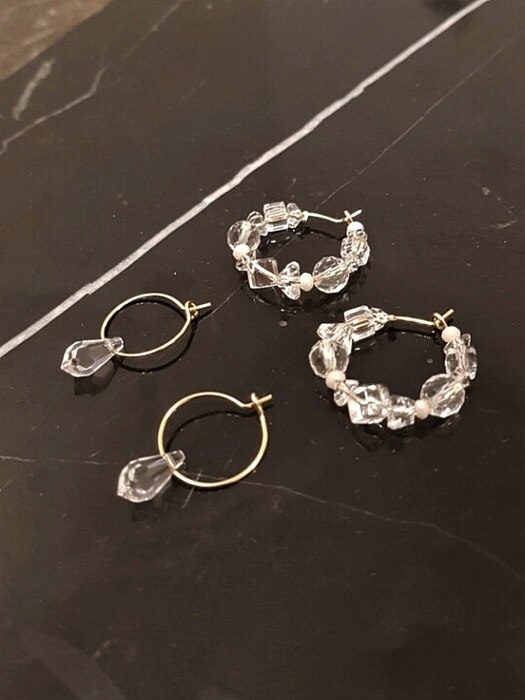[SET] Crystal Earrings
