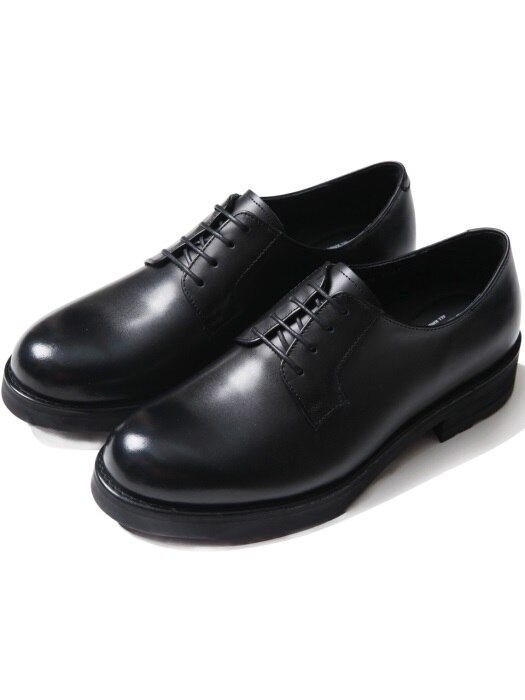M#1672 cowhide black derby shoes 