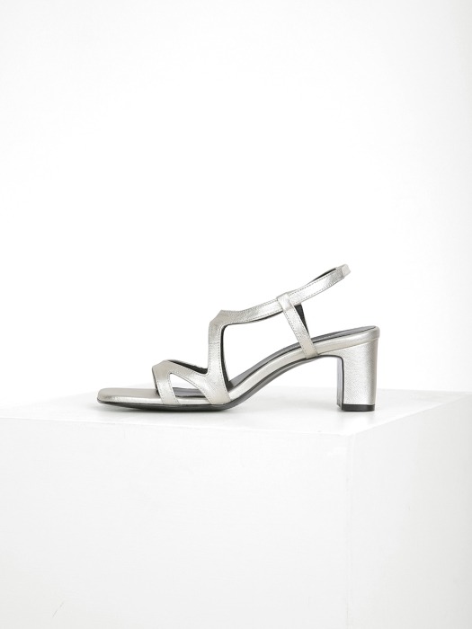 CUT OUT SANDAL - SILVER 