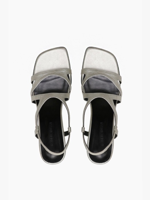 CUT OUT SANDAL - SILVER 