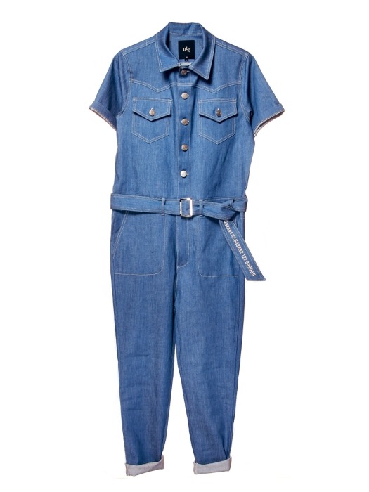 UTP-SJ05 western denim jumpsuit[blue(UNISEX)]