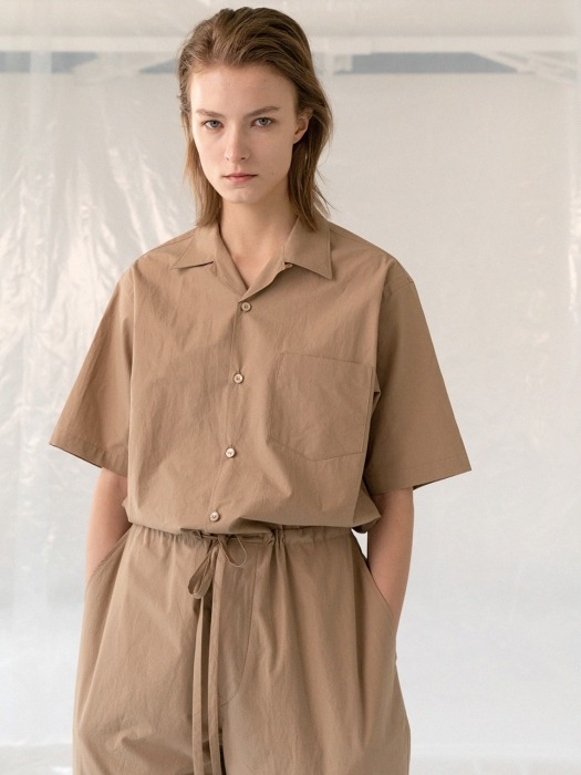 19LE cotton jumpsuit (brown)