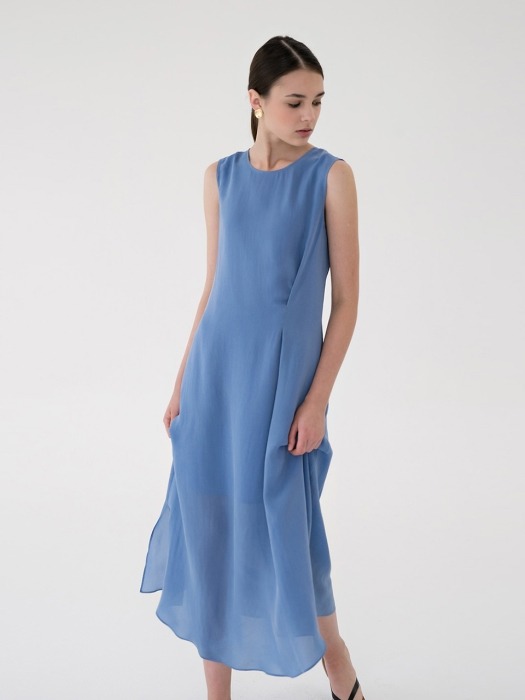 cupra maxi dress (sky blue)