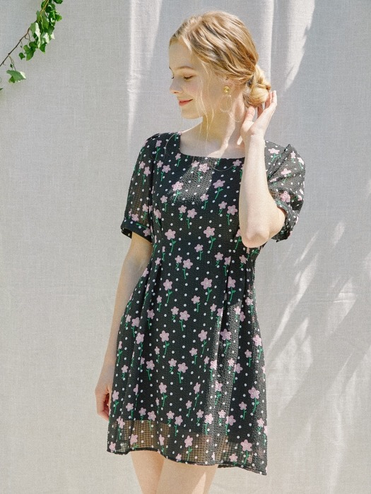 Simple Mini Dress_Flower