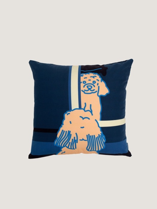 Doggie in the mirror cushion covers- navy