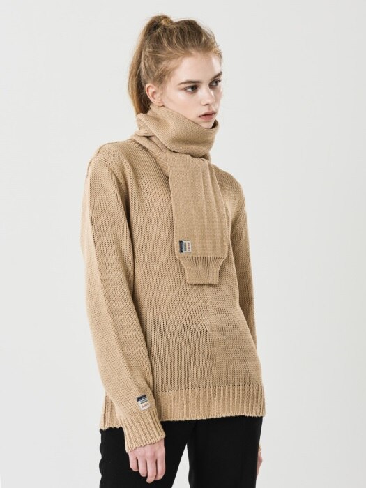 Heritage Label Sweater Set - DEEP BEIGE (UNISEX)