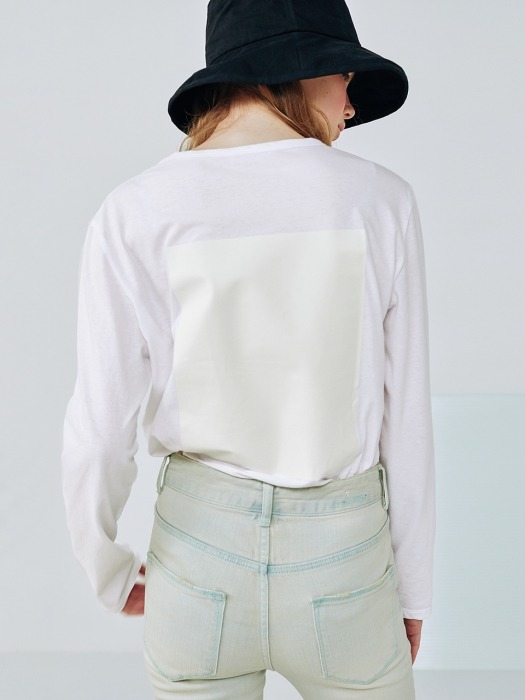 Mild t shirt [Clear white]