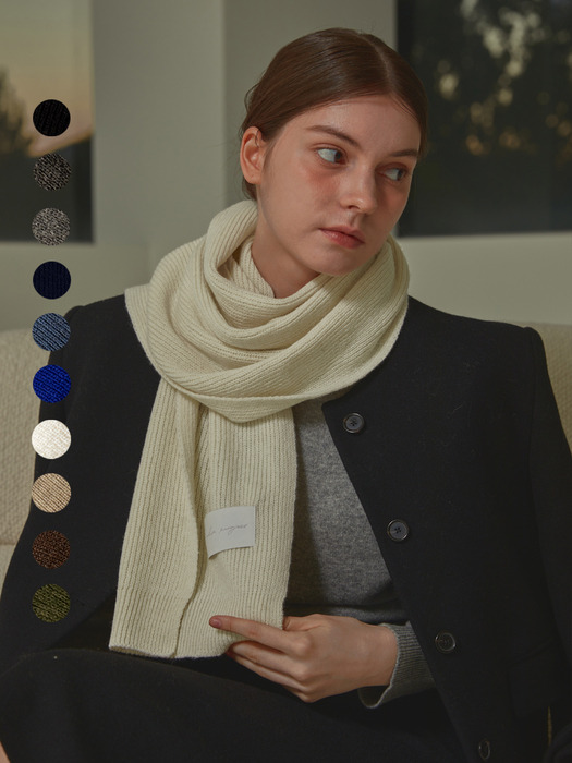 WOOL KNIT MUFFLER [10COLOR]