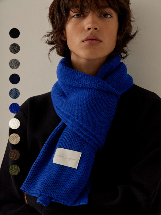 WOOL KNIT MUFFLER [10COLOR]