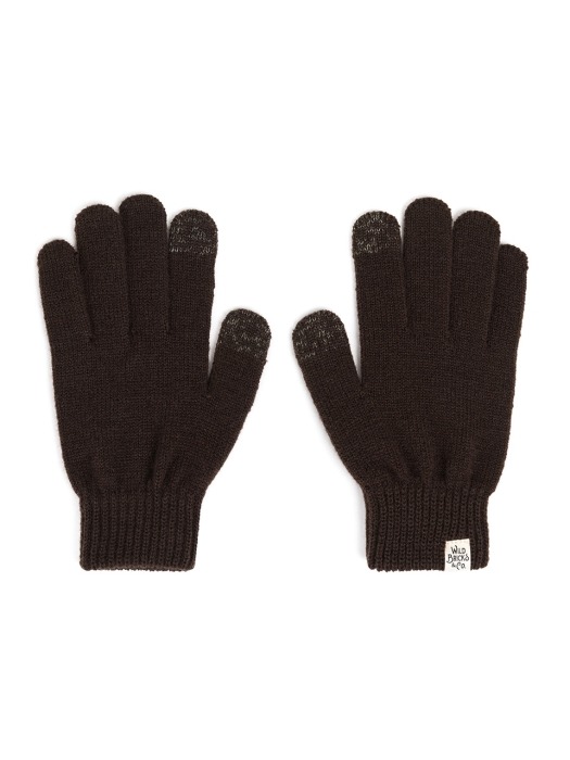 AW BASIC TOUCH GLOVES (brown)
