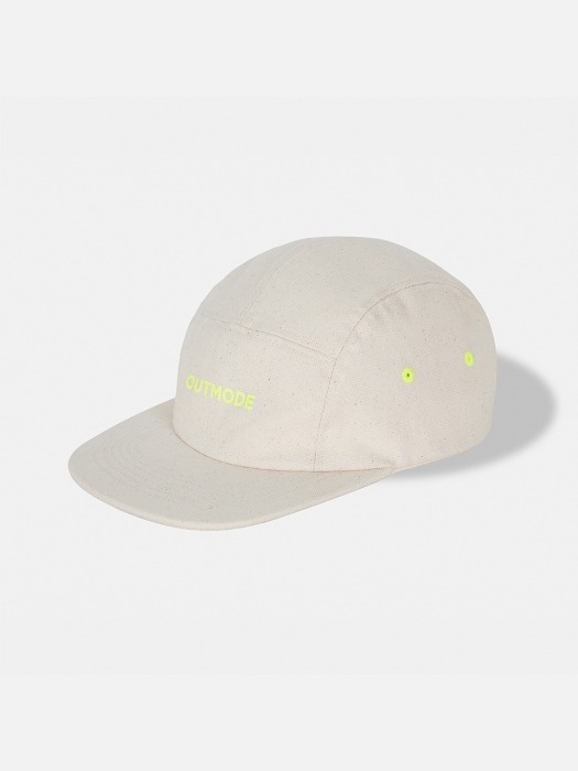 [OUTMODE] COTTON PRINT CAMP CAP - IVORY
