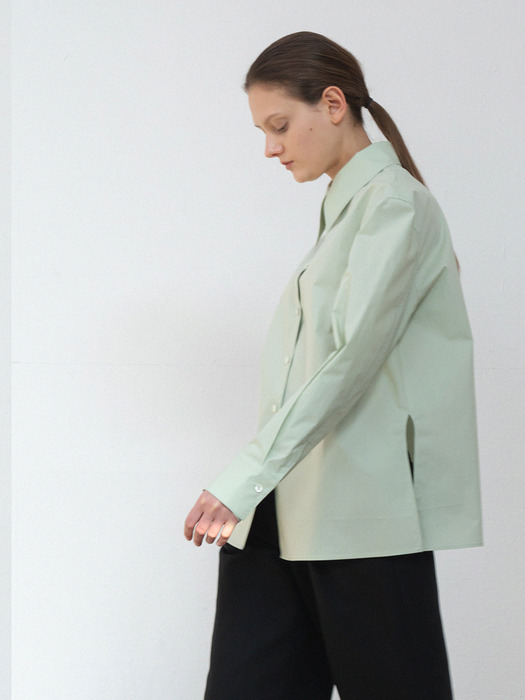 big collar shirts (mint)