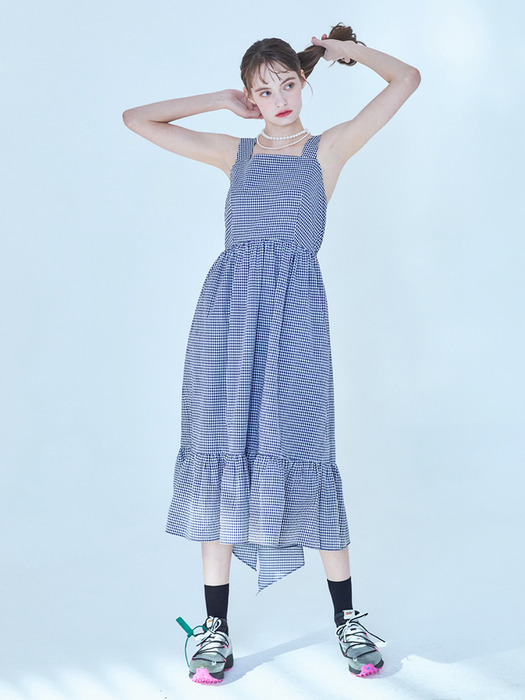 Floria Strap Dress [Navy]