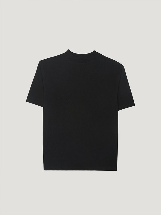 Mock Neck T-shirts (Black)