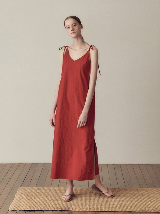 Slip string dress_Red