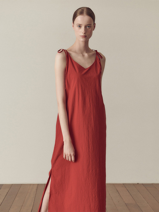 Slip string dress_Red