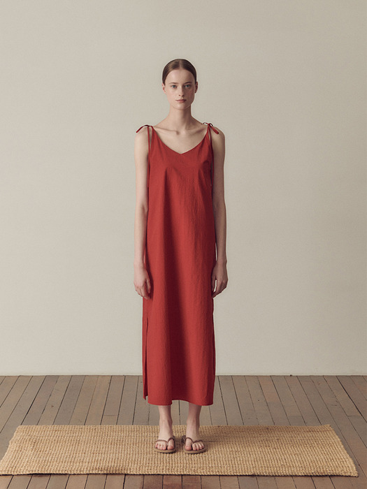 Slip string dress_Red