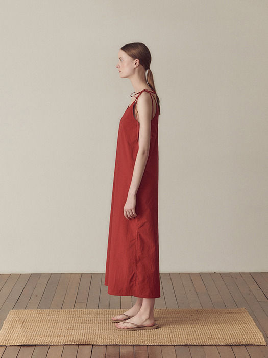 Slip string dress_Red