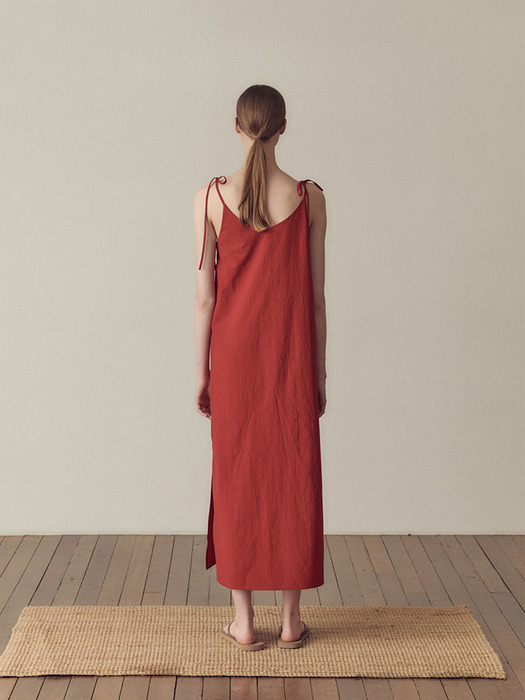 Slip string dress_Red