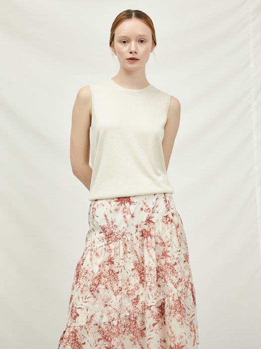 Mell Flower Layered Skirt