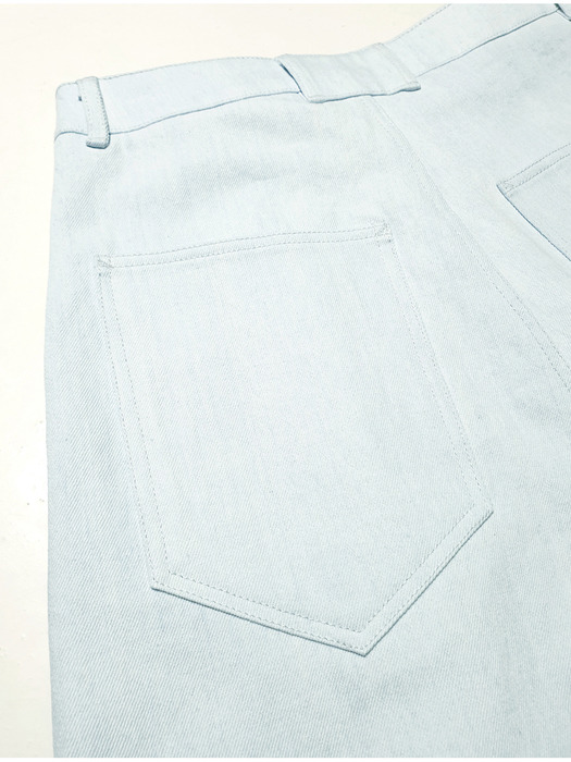 [COINONIA CANVAS]10s twill baggy pants 20ver-Mild sky blue